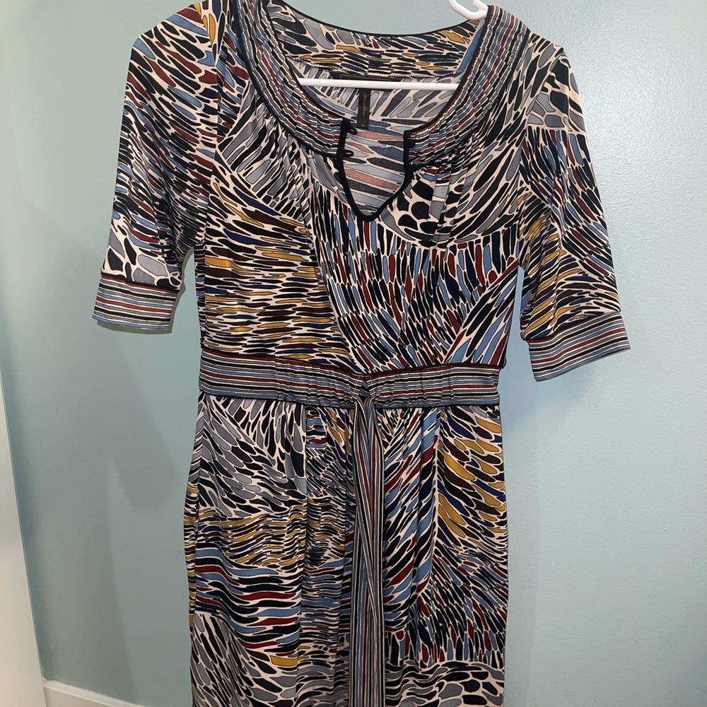 BCBG Max Azria patterned designer dress like new